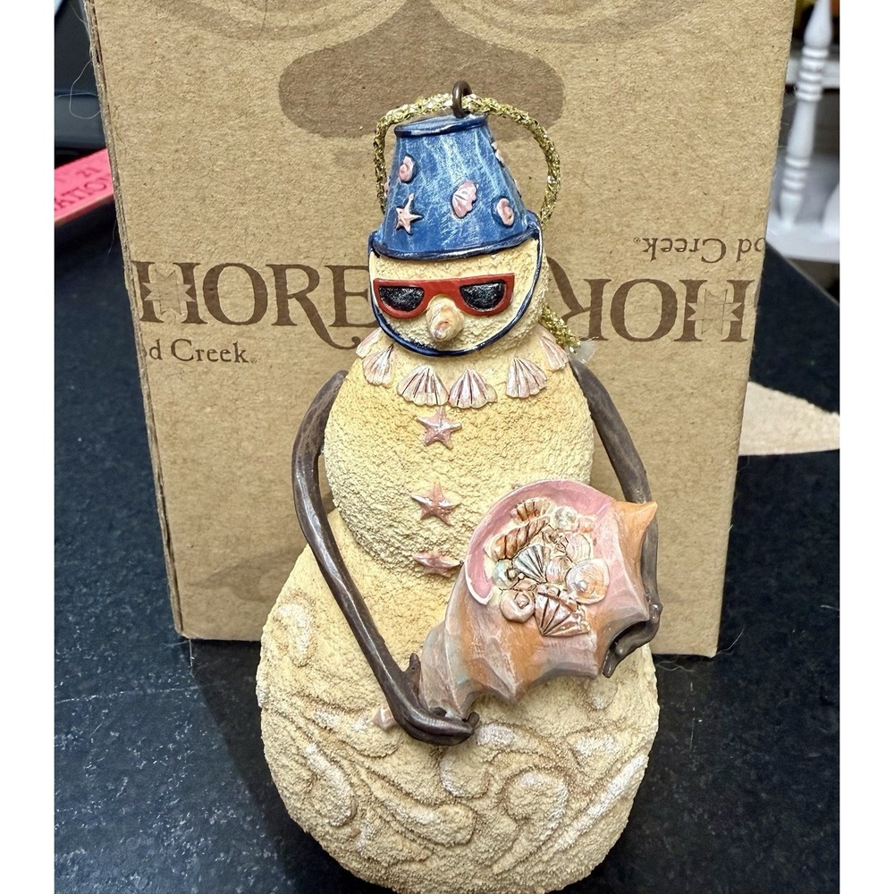 Jim Shore Safe til The Yule Tide Comes In Beach Snowman 4017669 In Box